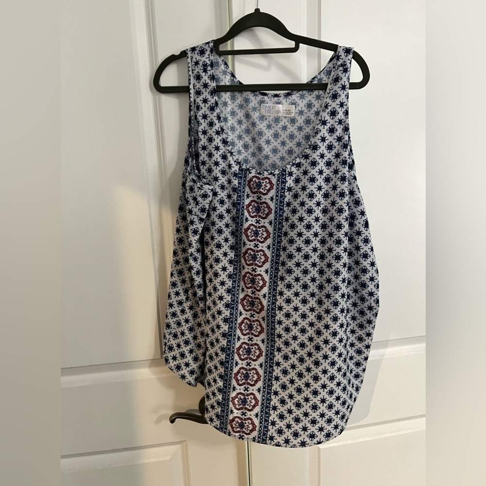 Scoopneck Tank with Fun Print